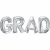 Silver Grad Balloon Phrase, 34in Letters