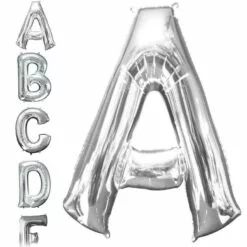 Silver Grad Balloon Phrase, 34in Letters 10 Silver Grad Balloon Phrase, 34in Letters -Amscan Shop C947628 silver 03
