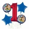 PAW Patrol 1st Birthday Balloon Bouquet 5pc 2 PAW Patrol 1st Birthday Balloon Bouquet 5pc -Amscan Shop N660077 120 20Standard