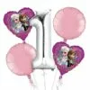 Frozen 1st Birthday Balloon Bouquet 5pc 2 Frozen 1st Birthday Balloon Bouquet 5pc -Amscan Shop N662064 120 20Standard