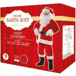 Adult Plush Santa Suit, 10pc 9 Adult Plush Santa Suit, 10pc -Amscan Shop P177993 03