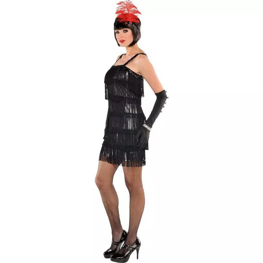 Adult Flashy Flapper Costume 4 Adult Flashy Flapper Costume - Image 2