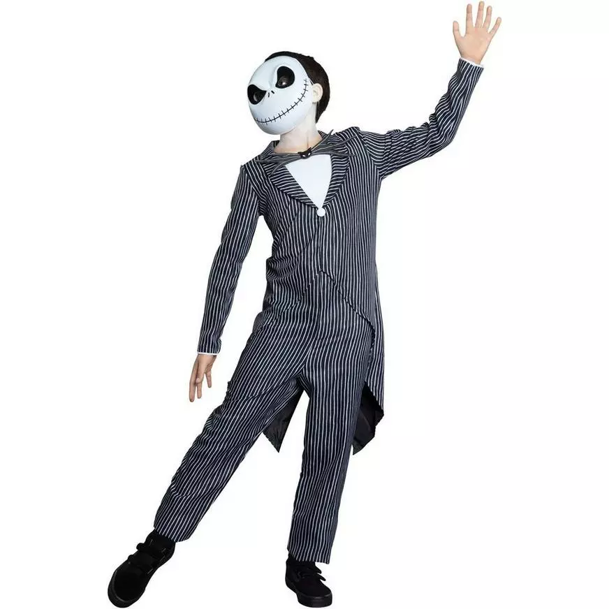 Boys Jack Skellington Costume - The Nightmare Before Christmas 4 Boys Jack Skellington Costume - The Nightmare Before Christmas - Image 2