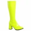 Adult Neon Yellow Go-Go Boots 2 Adult Neon Yellow Go-Go Boots -Amscan Shop P599096