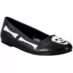Child Skull & Crossbones Flat Shoes