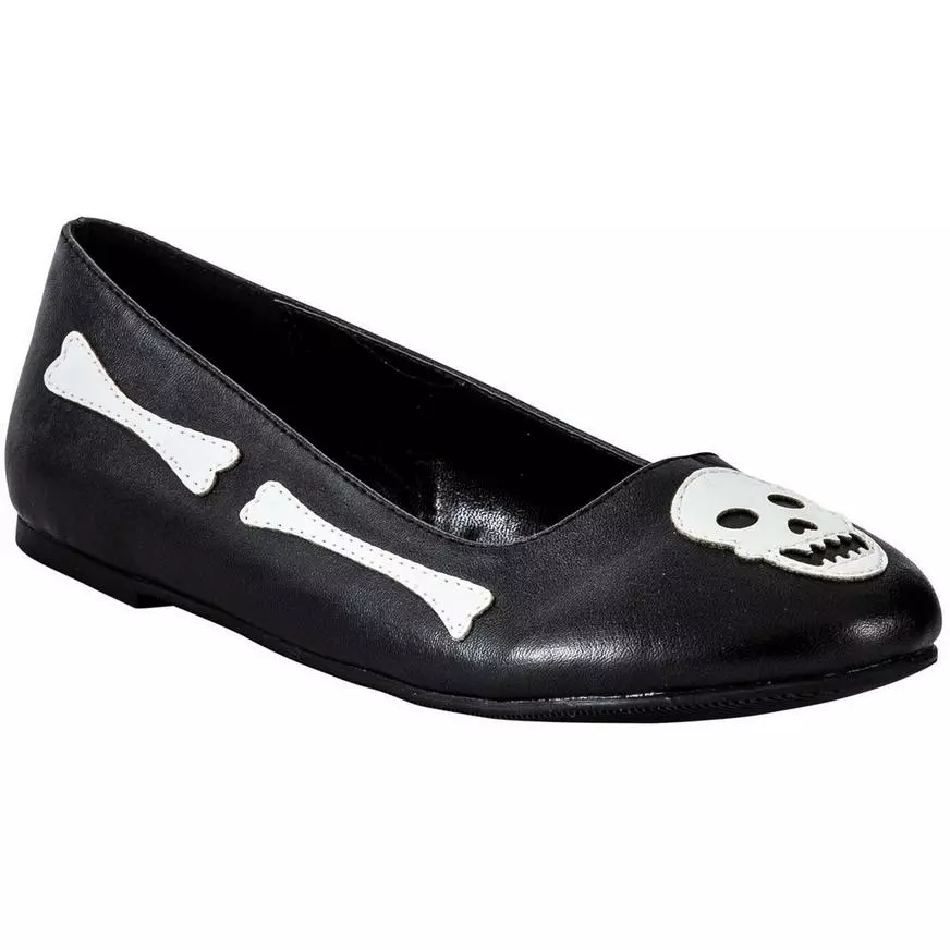 Child Skull & Crossbones Flat Shoes 3 Child Skull & Crossbones Flat Shoes