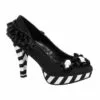 Black & White Platform High Heel Shoes - Day Of The Dead -Amscan Shop P634959 1