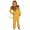 Adult Zipster Cowardly Lion One Piece Costume - The Wizard Of Oz 2 Adult Zipster Cowardly Lion One Piece Costume - The Wizard Of Oz -Amscan Shop P688285
