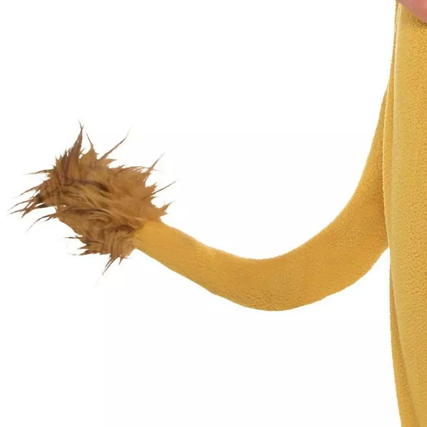 Adult Zipster Cowardly Lion One Piece Costume - The Wizard Of Oz 5 Adult Zipster Cowardly Lion One Piece Costume - The Wizard Of Oz - Image 3