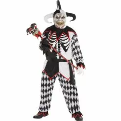 Adult Sinister Jester Costume Plus Size