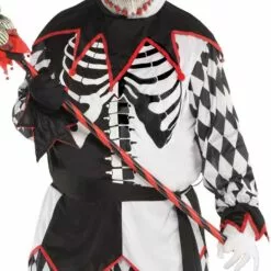 Adult Sinister Jester Costume Plus Size 8 Adult Sinister Jester Costume Plus Size -Amscan Shop P750808 02