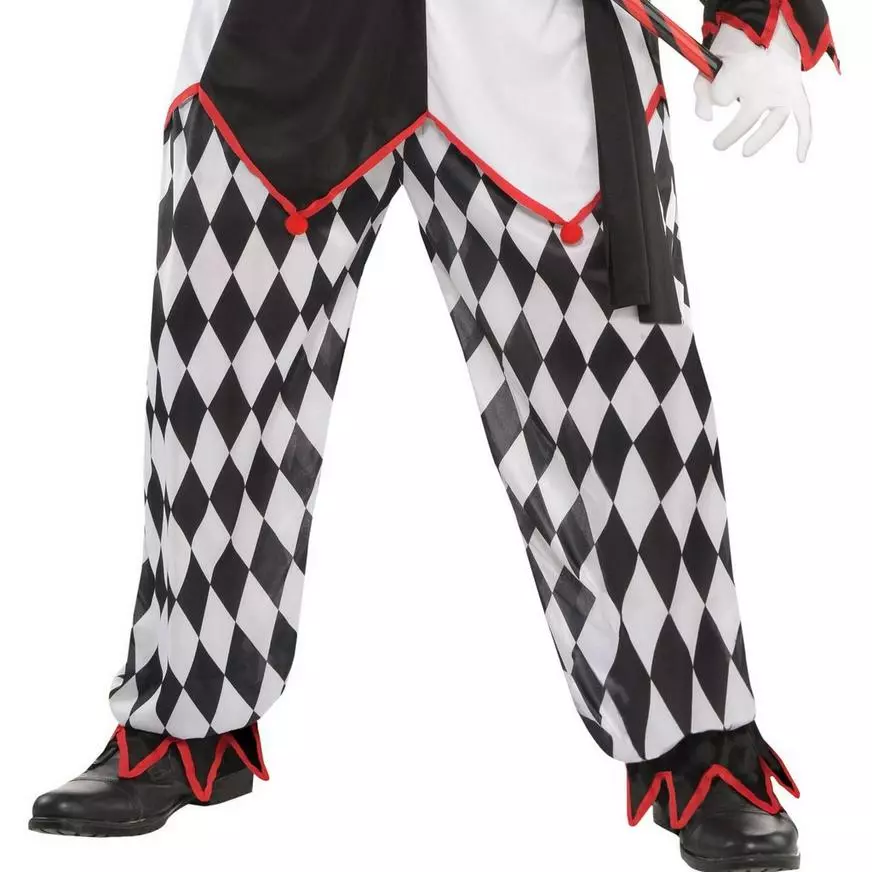 Adult Sinister Jester Costume Plus Size 6 Adult Sinister Jester Costume Plus Size - Image 4