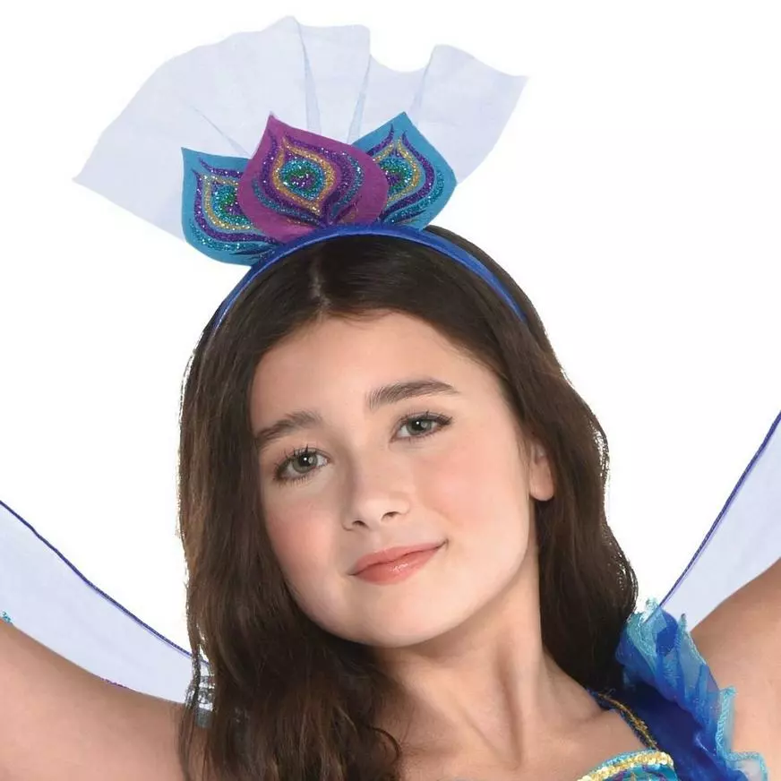 Girls Pretty Peacock Costume 5 Girls Pretty Peacock Costume - Image 3