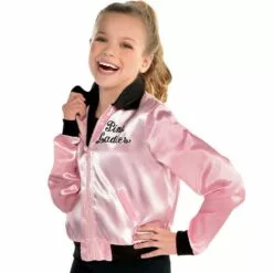 AMSCAN Girls Pink Ladies Jacket - Grease