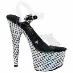Womens Mermaid Platform Stiletto Sandals