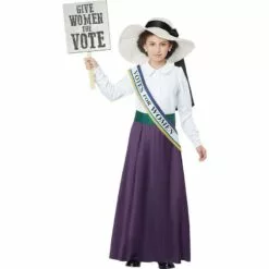 Girls American Suffragette Costume