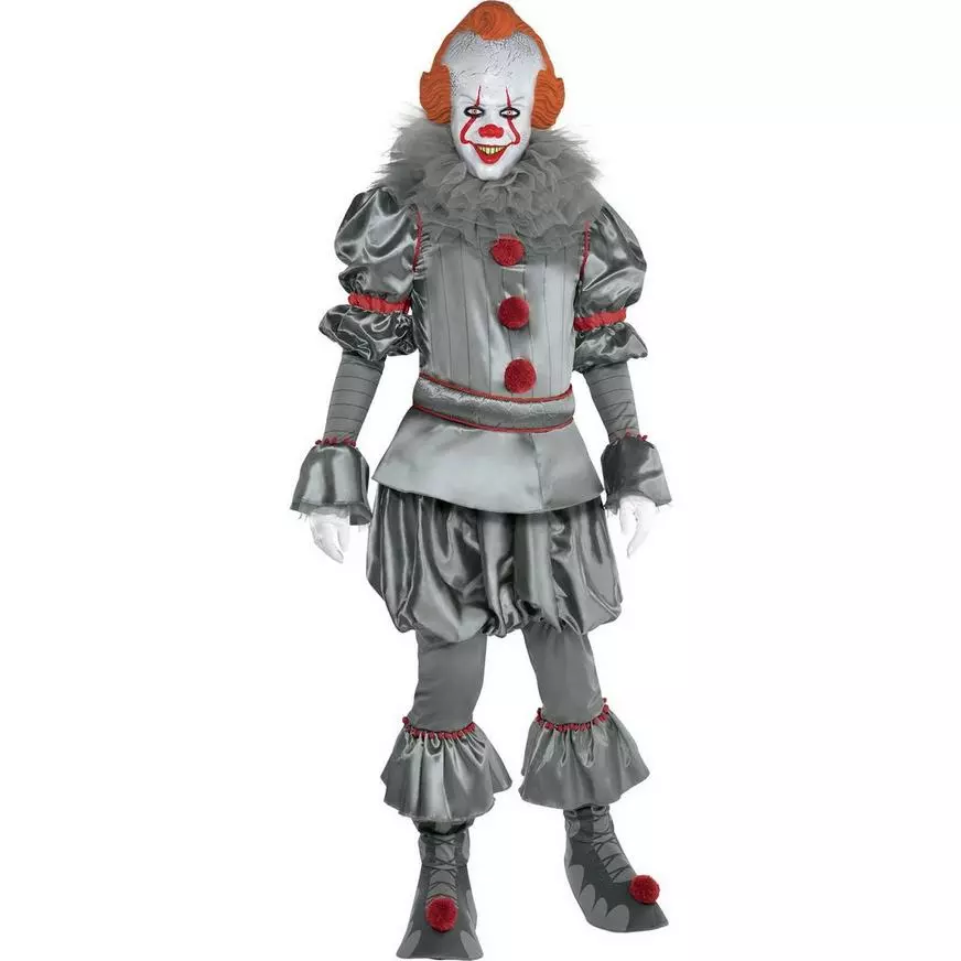 AMSCAN Adult Tattered Pennywise Deluxe Costume - It Chapter Two 3 AMSCAN Adult Tattered Pennywise Deluxe Costume - It Chapter Two