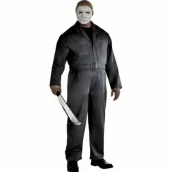 AMSCAN Adult Gray Michael Myers Costume Plus Size - Halloween