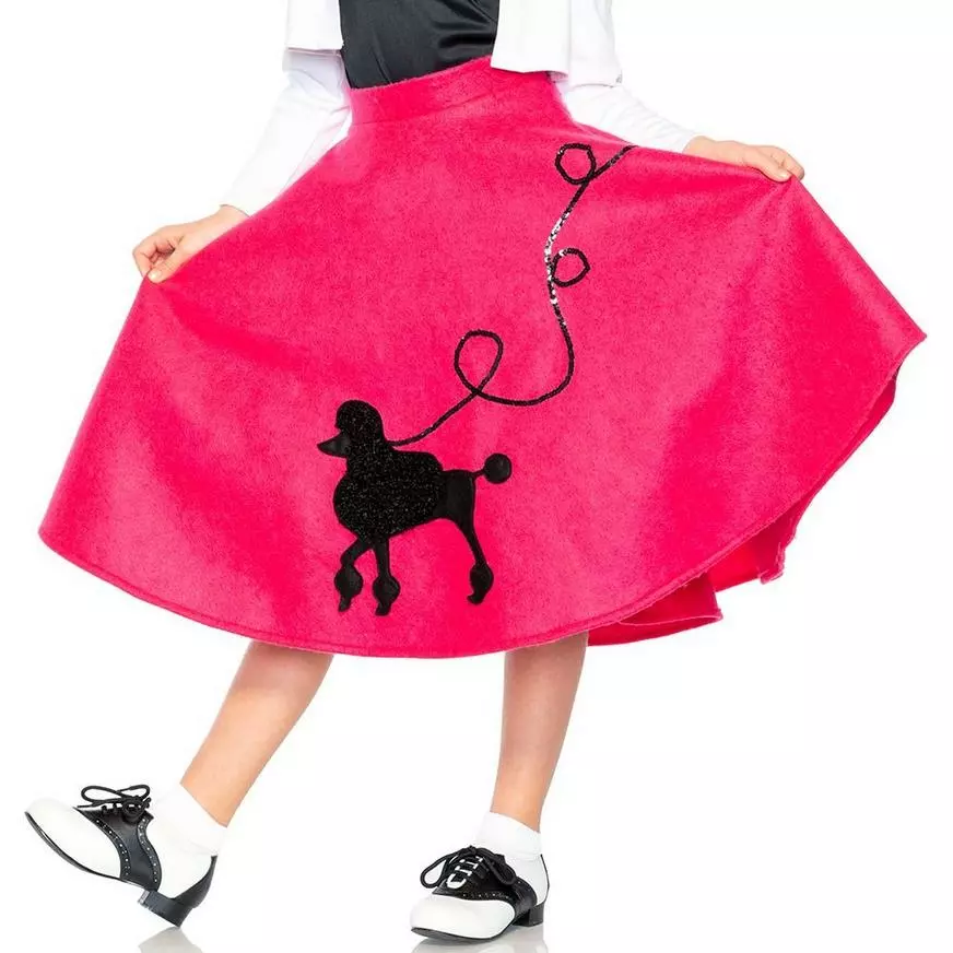 Child Poodle Skirt 50s Costume 6 Child Poodle Skirt 50s Costume - Image 4