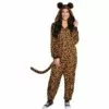 Adult Zipster Leopard Print One-Piece Costume -Amscan Shop P889518