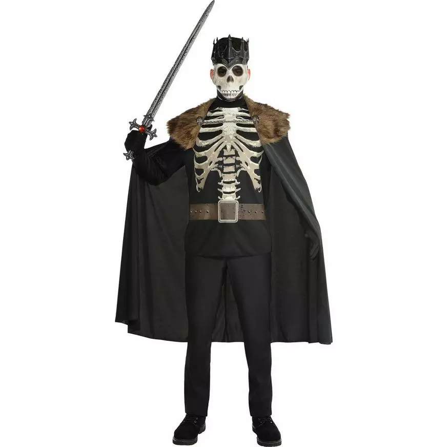 AMSCAN Adult Dark King Skeleton Costume 3 AMSCAN Adult Dark King Skeleton Costume