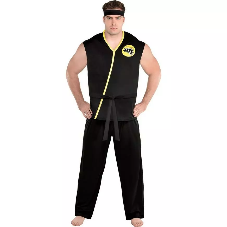 Adult Cobra Kai Costume Plus Size 3 Adult Cobra Kai Costume Plus Size