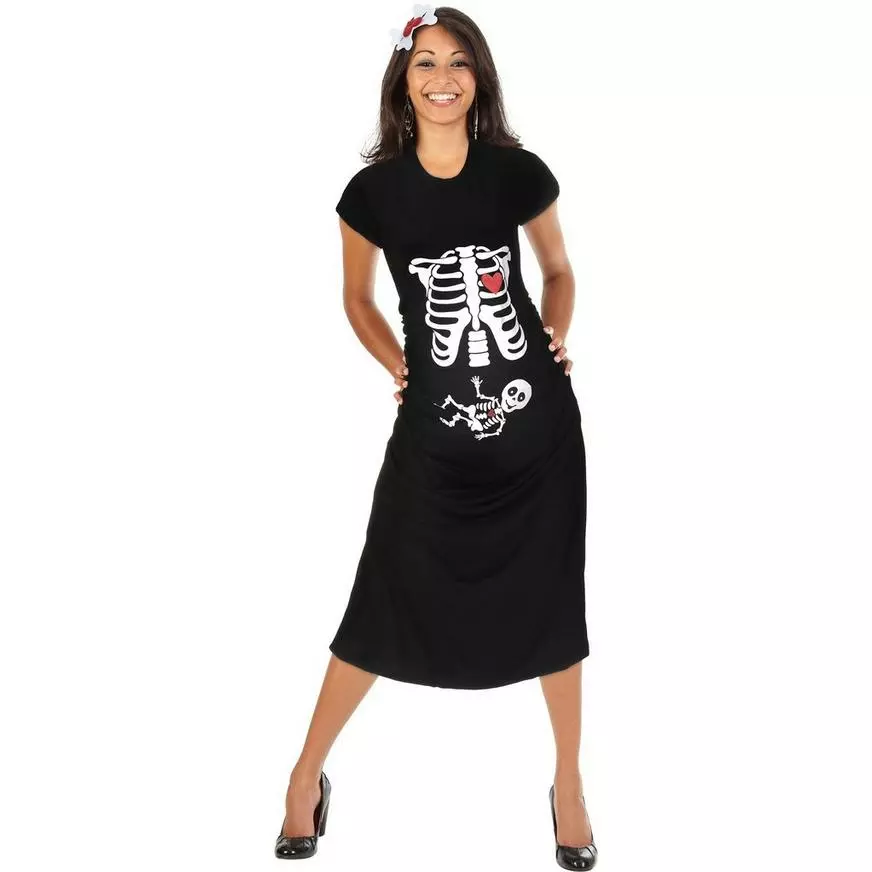 Adult Skeleton Maternity Costume 3 Adult Skeleton Maternity Costume