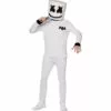 Adult Marshmello Costume 1 Adult Marshmello Costume -Amscan Shop P891056