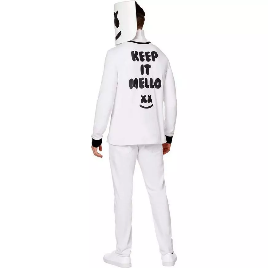Adult Marshmello Costume 4 Adult Marshmello Costume - Image 2