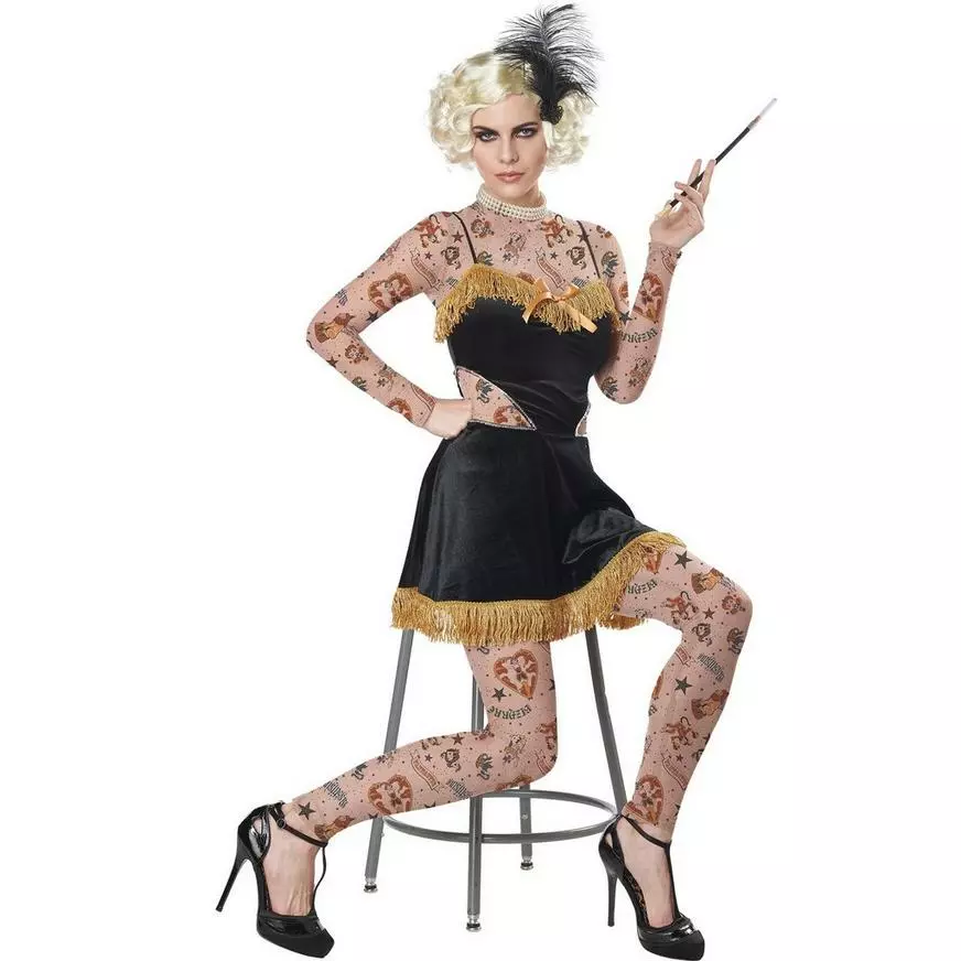 Adult Amazing Tattooed Lady Costume 3 Adult Amazing Tattooed Lady Costume