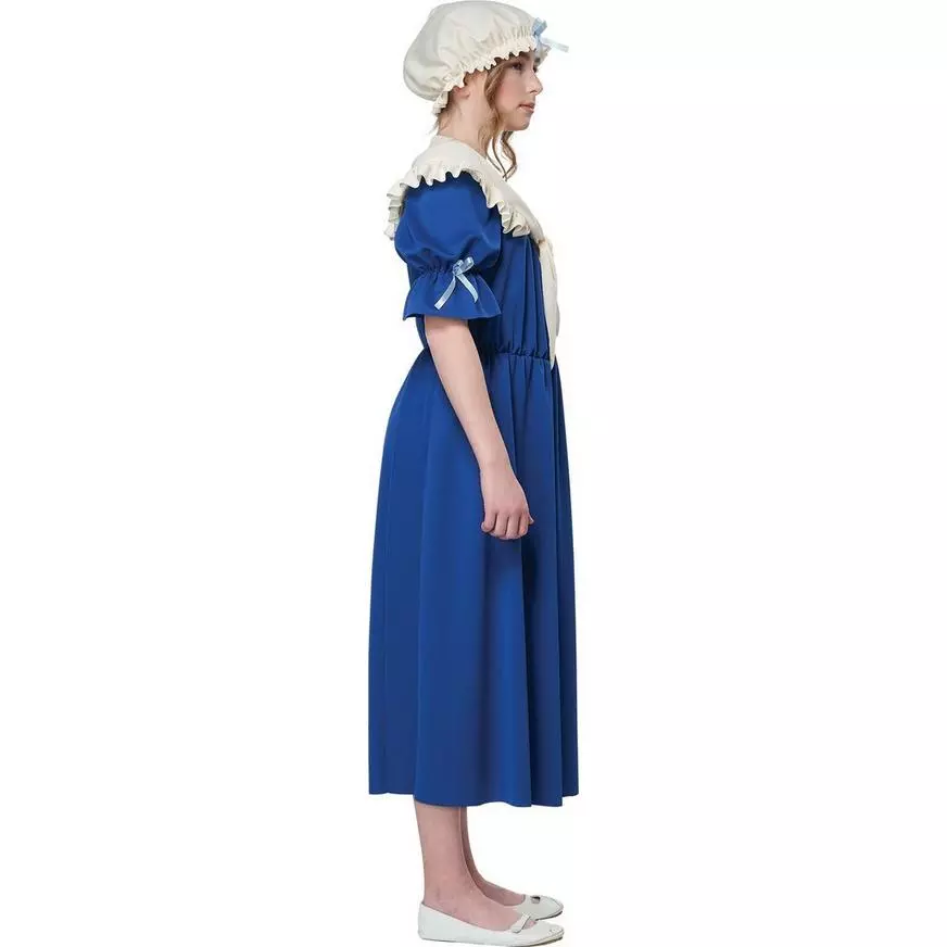 Kids' Blue & White Colonial Village Girl Costume Accessory Kit 5 Kids' Blue & White Colonial Village Girl Costume Accessory Kit - Image 3