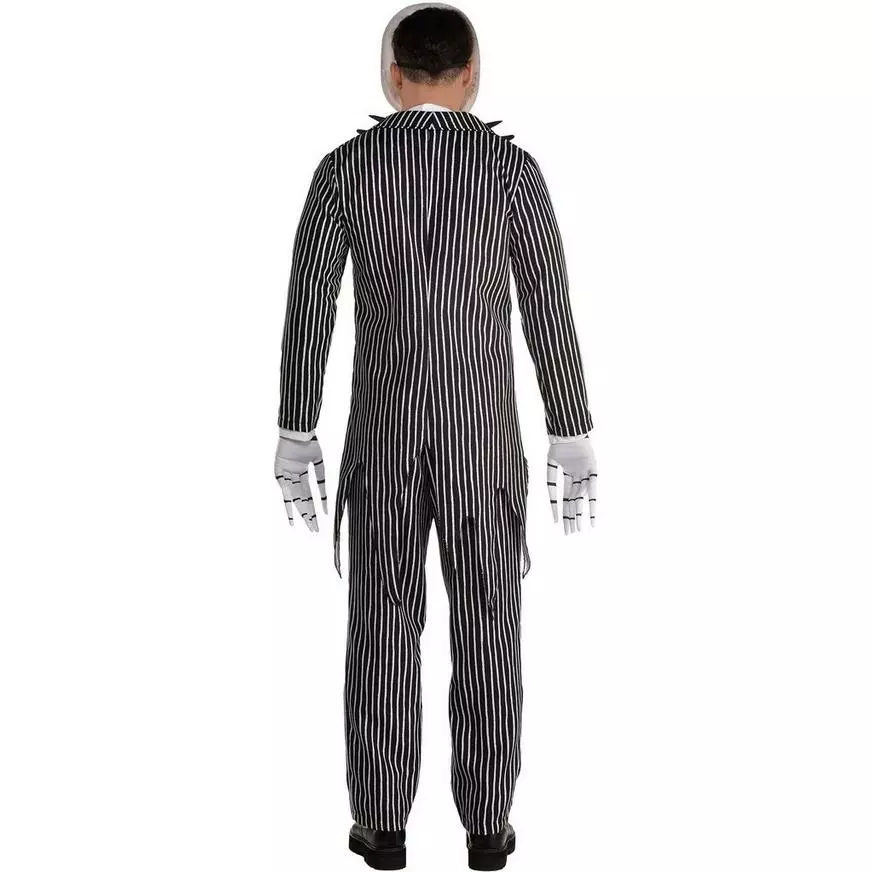AMSCAN Adult Jack Skellington Deluxe Costume - Disney The Nightmare Before Christmas 4 AMSCAN Adult Jack Skellington Deluxe Costume - Disney The Nightmare Before Christmas - Image 2