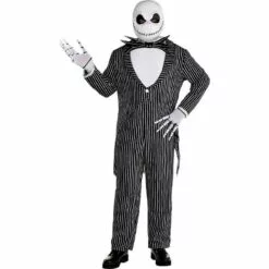 AMSCAN Adult Jack Skellington Plus Size Deluxe Costume - Disney The Nightmare Before Christmas