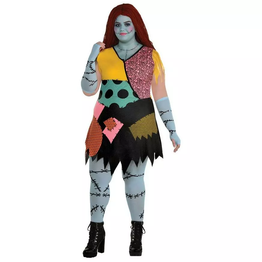 AMSCAN Adult Sally Plus Size Deluxe Costume - Disney The Nightmare Before Christmas 3 AMSCAN Adult Sally Plus Size Deluxe Costume - Disney The Nightmare Before Christmas