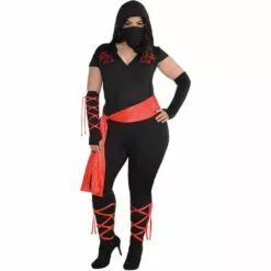 AMSCAN Adult Dragon Fighter Ninja Costume - Plus Size