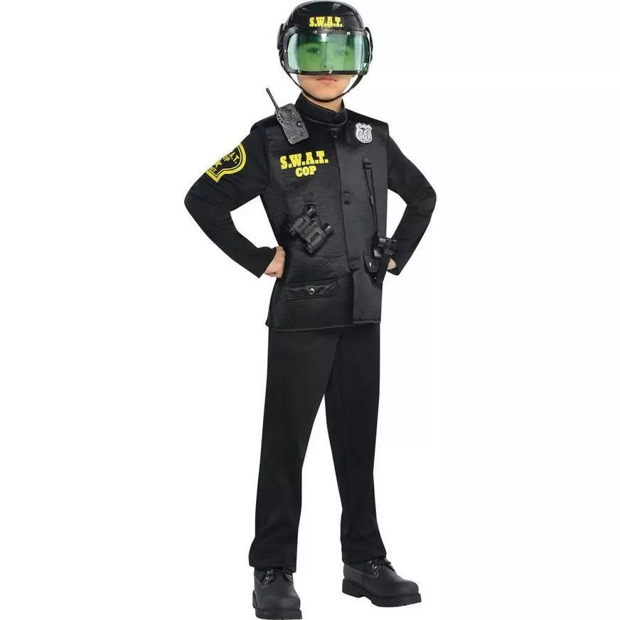 Kids' S.W.A.T. Cop Costume 3 Kids' S.W.A.T. Cop Costume