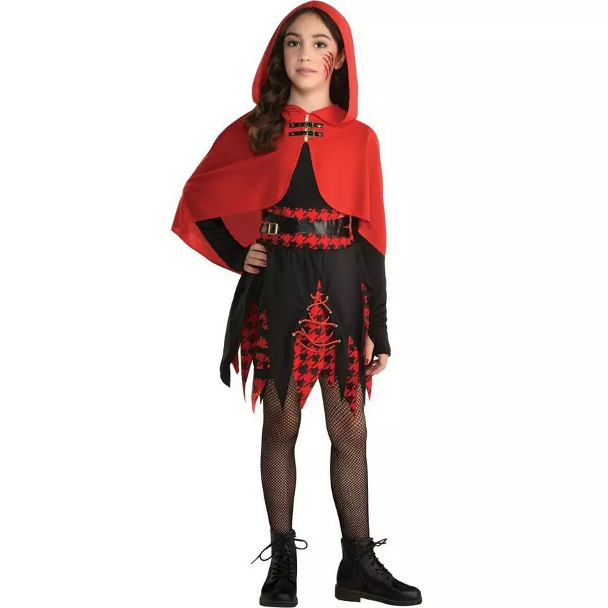 AMSCAN Kids' Rebel Red Riding Hood Costume 3 AMSCAN Kids' Rebel Red Riding Hood Costume
