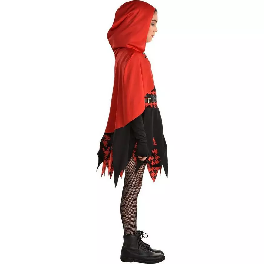 AMSCAN Kids' Rebel Red Riding Hood Costume 5 AMSCAN Kids' Rebel Red Riding Hood Costume - Image 3