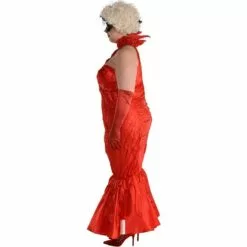 AMSCAN Adult Cruella Red Ball Dress Plus Size Costume - Disney Cruella 8 AMSCAN Adult Cruella Red Ball Dress Plus Size Costume - Disney Cruella -Amscan Shop P919335 02