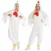 AMSCAN Adult Chicken One Piece Zipster Costume 1 AMSCAN Adult Chicken One Piece Zipster Costume -Amscan Shop P919388
