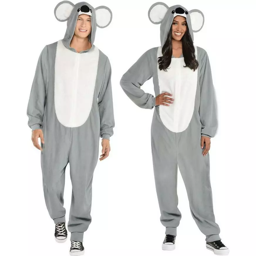 AMSCAN Adult Koala One Piece Zipster Costume 3 AMSCAN Adult Koala One Piece Zipster Costume