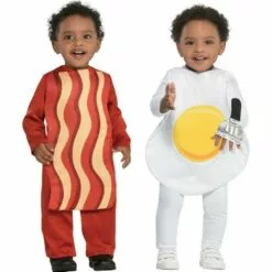 AMSCAN Breakfast Babies Bacon & Egg Twin Costumes