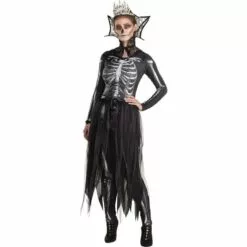 AMSCAN Adult Gothic Skeleton Queen Costume