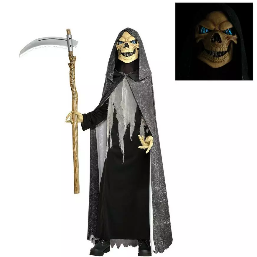 AMSCAN Kids' Reaper Illusion Costume 3 AMSCAN Kids' Reaper Illusion Costume