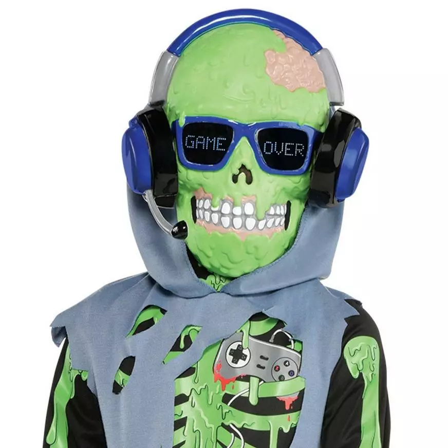 AMSCAN Kids' Zombie Gamer Glow-in-the-Dark Costume 4 AMSCAN Kids' Zombie Gamer Glow-in-the-Dark Costume - Image 2