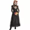 AMSCAN Day Of The Dead Sacred Heart Couture Dress For Adults 1 AMSCAN Day Of The Dead Sacred Heart Couture Dress For Adults -Amscan Shop P921366