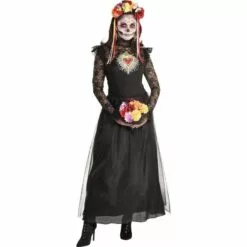 AMSCAN Day Of The Dead Sacred Heart Couture Dress For Adults