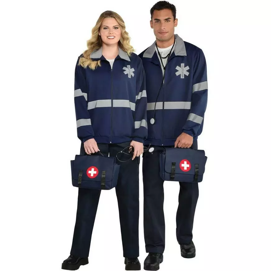 AMSCAN Reflective EMT Jacket For Adults 3 AMSCAN Reflective EMT Jacket For Adults