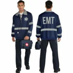 AMSCAN Reflective EMT Jacket For Adults 6 AMSCAN Reflective EMT Jacket For Adults -Amscan Shop P921454 01