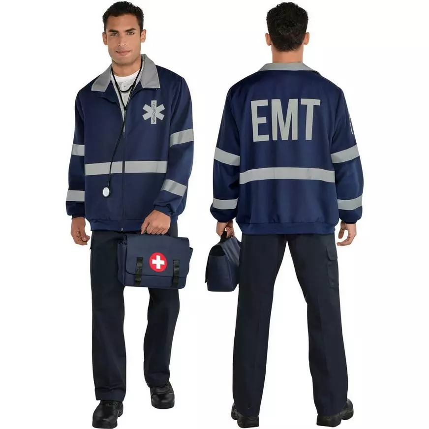 AMSCAN Reflective EMT Jacket For Adults 4 AMSCAN Reflective EMT Jacket For Adults - Image 2